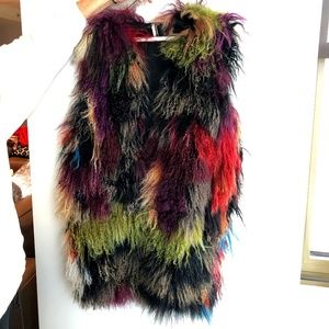 TOPSHOP sheep hair vest